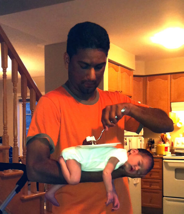 20+ Funny Photos Why Babies Should Not Be Left Alone With Their Dads