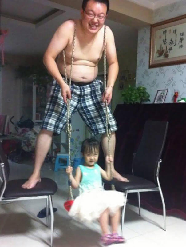 20+ Funny Photos Why Babies Should Not Be Left Alone With Their Dads