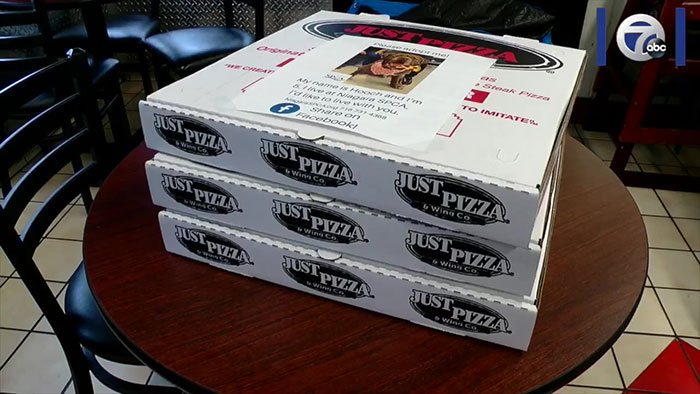 Pizza Shop Puts Photos Of Shelter Dogs On Pizza Boxes To Help Them Get Adopted